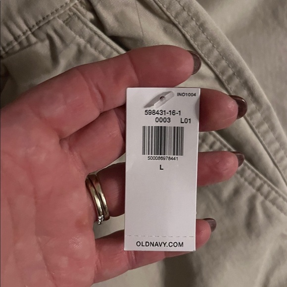 NWT! Mens Old Navy Modern Jogger Built In Flex Light Stone Khaki Pants Large - Picture 7 of 9